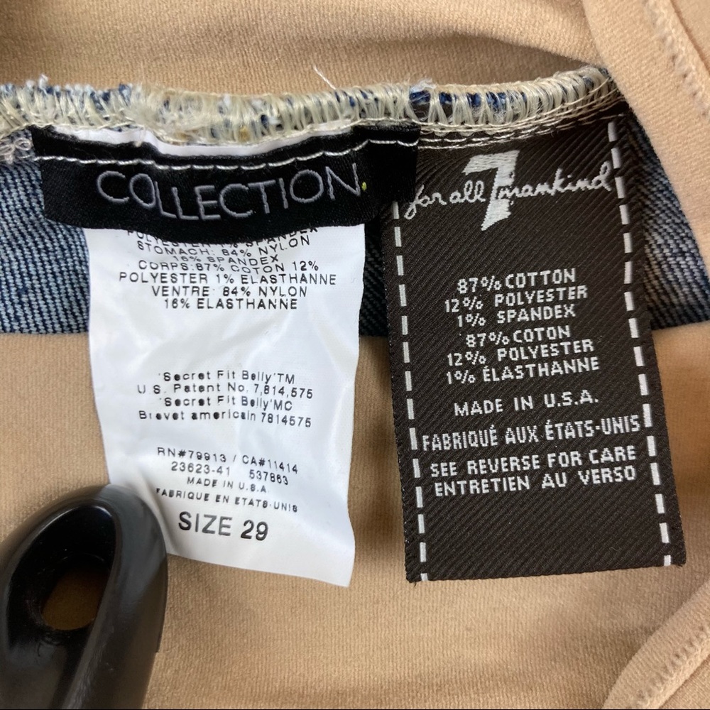 7FAM Boot Cut Maternity Jeans 29 Petite - Picture 3 of 15